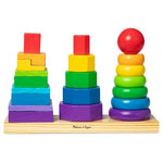 Melissa & Doug Geometric Stacker Wooden Toy