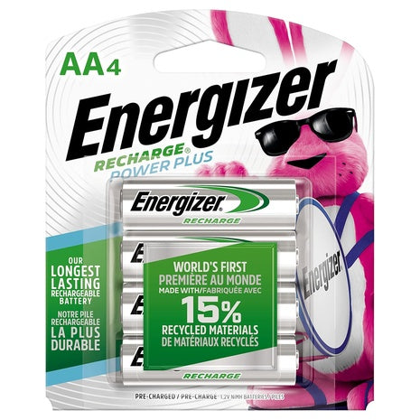 4-Pack Energizer Pre-Charged AA Batteries