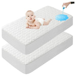 2-Pack Waterproof Crib Mattress Protectors
