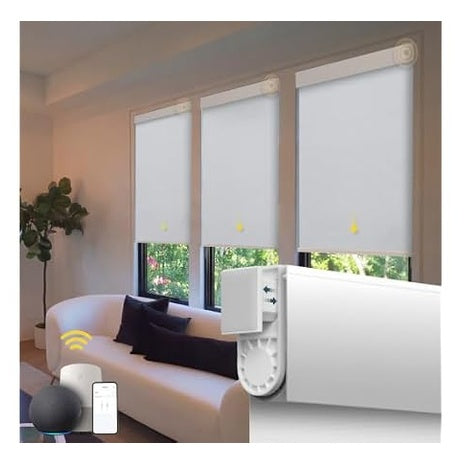 34" X 72" Hapadif Smart Electric Windows Blinds With Remote Control
