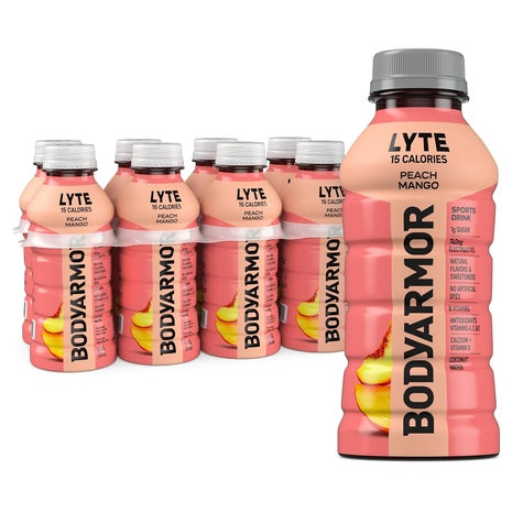 8 Bottles  Peach Mango Lyte (12oz)