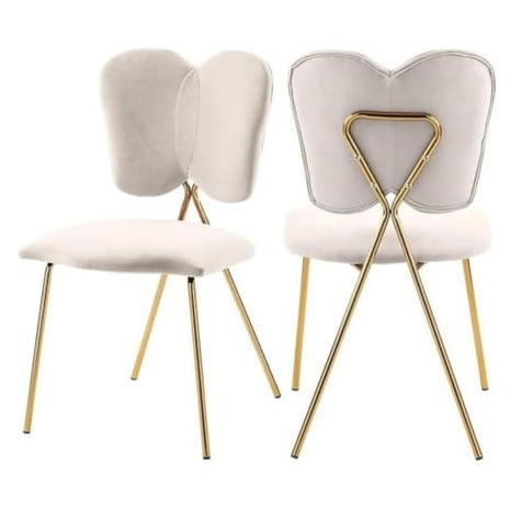 Set Of 2 Meridian Furniture Upholstered Dining Chairs
