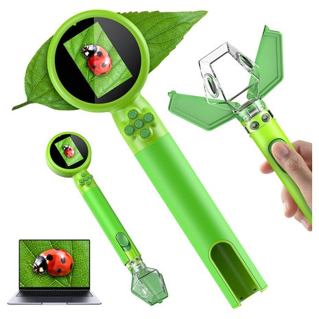 2-in-1 Kids Digital Microscope with Bug Catcher