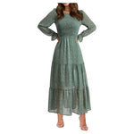 Women's Smocked Top Tiered Maxi Dress