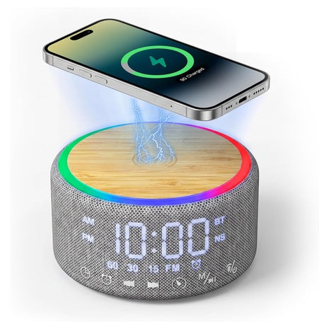 White Noise Alarm Clock Sound Machine With Soothing Sounds