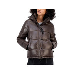 S13 Women's Ella Hooded Thumbhole-Cuff Puffer Coat