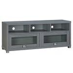 65" TV Stand With Storage & Glass Display Cabinets (3 Colors)
