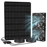 15W Dual High Speed Exhaust & Intake Ventilation Solar Powered Fan