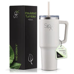 40oz Insulated Tumbler With Straw & Handle