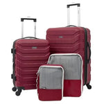 4-Piece Wrangler Elysium Luggage And Packing Cubes Set