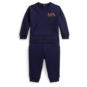 2-Piece Polo Ralph Lauren Baby Boys' Long-Sleeve Sweatshirt & Pants Set