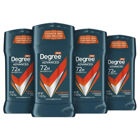 4-Pack Degree Men Adventure Antiperspirant Deodorant