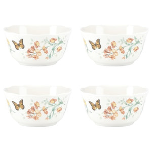 4 Lenox Butterfly Meadow Bowls