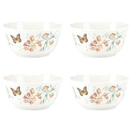 4 Lenox Butterfly Meadow Bowls