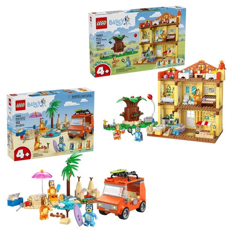 LEGO Bluey House and Car Trip Bundle