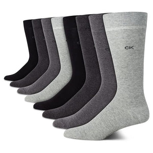 8 Pairs Calvin Klein Men’s Crew Dress Socks