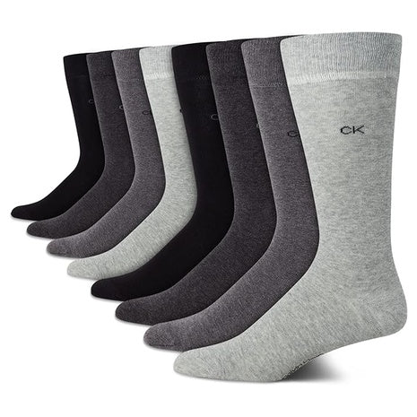 8 Pairs Calvin Klein Men’s Crew Dress Socks