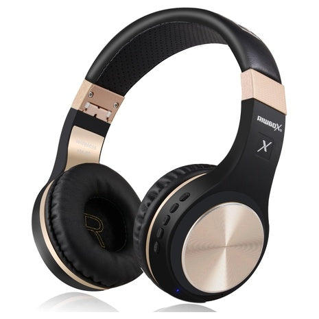 Wireless/Wired Folding Headphones w/ Mic