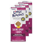 3-Pack Little Remedies Baby Saline Nasal Sprays & Drops