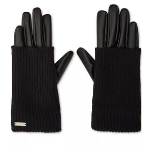 Steve Madden Mixed-Media Gloves