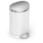 Simplehuman 1.6 Gallon Semi-Round Step Trash Can