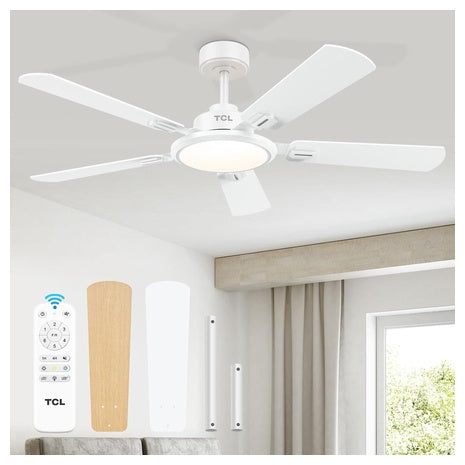52" TCL Ceiling Fans W/ Lights And Remote Control