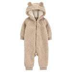 Baby Boy Carter's Teddy Fleece Bear Zip-Up Bodysuit