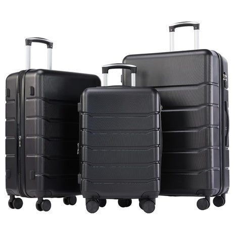 3 Piece Hardside Spinner Luggage Set with TSA Locks