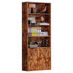 6-Shelf Bookcase with Doors