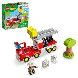 Lego Duplo Town Fire Truck Building Set