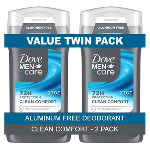 2-Pack Dove Men+Care Clean Comfort Deodorant (3 oz)