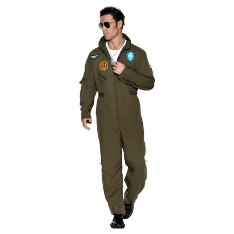 Adult Pilot Flight Jumpsuit Costume