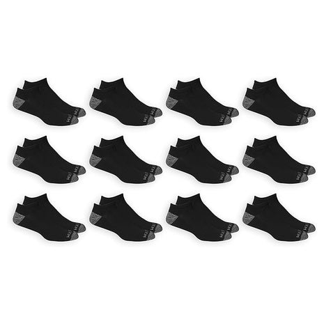 12 Pairs Of Fruit Of The Loom Men’s No Show Socks