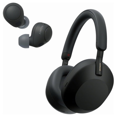 Sony WH-1000XM5 Premium Noise Canceling Headphones + Sony WF-C700N Noise-Canceling Wireless Earbuds
