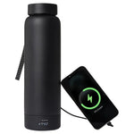 2-Pack 24oz Water Bottles with Built-In Phone Chargers