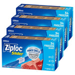 136 Ziploc Quart Food Storage Freezer Slider Bags
