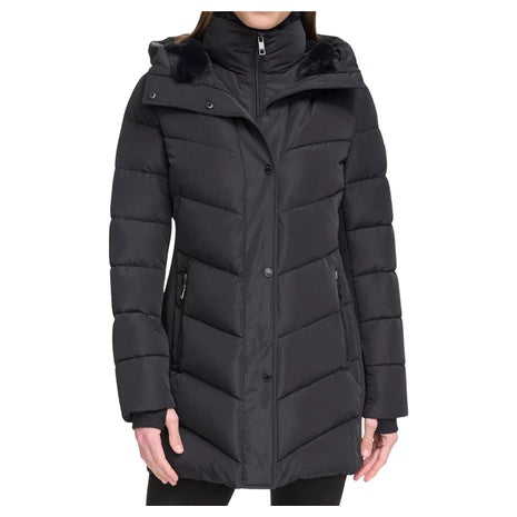 Calvin Klein Women's Hooded Puffer Coat