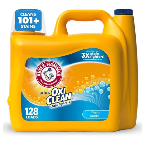 128 Loads of Arm & Hammer Plus OxiClean Liquid Laundry Detergent