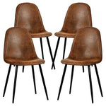 4 Suede Furniture Dining Chairs