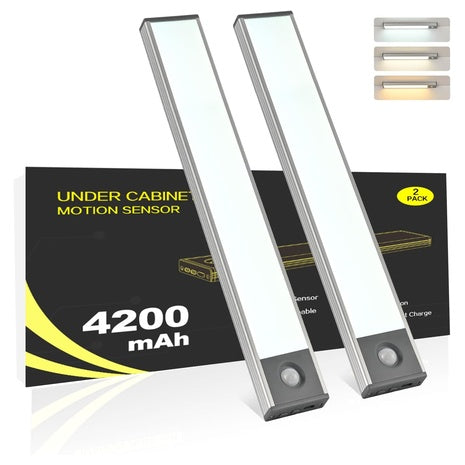 2-Pack Under Cabinet Motion Sensor Light