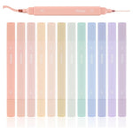 12 Pastel Double-Tip Highlighters