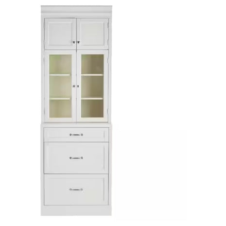 Home Decorators Collection Royce 82" Cream 3-Drawer Cabinet