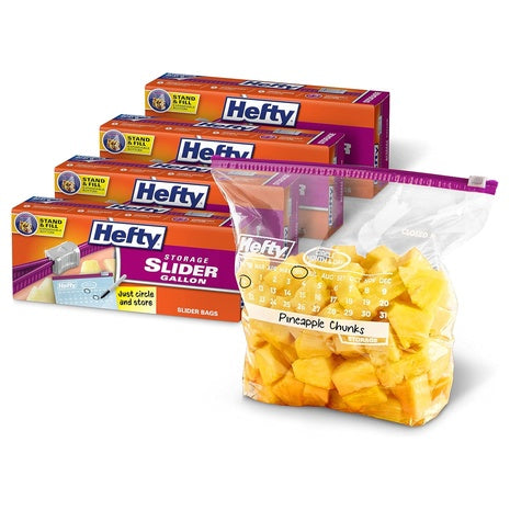 120 Hefty Gallon Slider Calendar Storage Bags