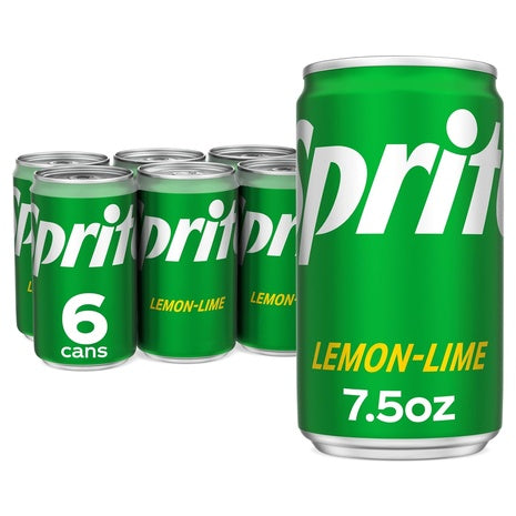 6 Mini Sprite Cans
