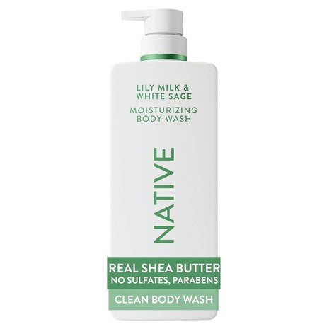 Native Lily Milk & White Sage Moisturizing Body Wash (22oz)