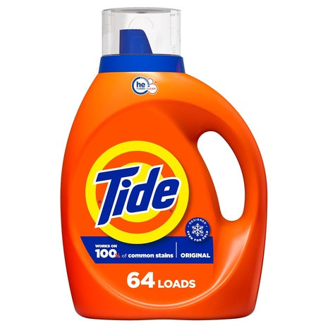 64 Loads Tide Laundry Detergent Liquid Soap