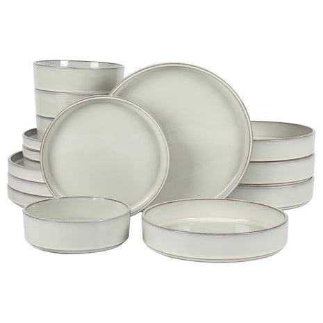 16-Piece Bloomhouse Santorini Mist Terracotta Dinnerware Set