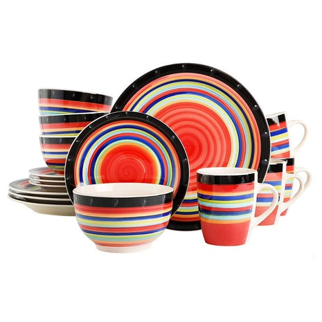 16-Piece Gibson Home Casa Stella Durable Dinnerware Set