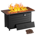 43" 60,000 BTU Rectangular Gas Fire Pit Table