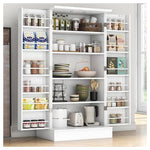 Kepptory 47" Kitchen Pantry Storage Cabinet With Doors